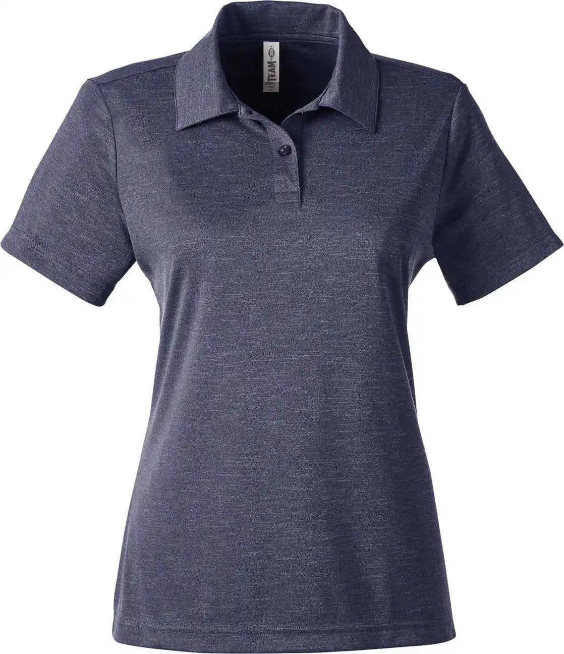 Team 365 Tt51hw Ladies’ Zone Sonic Heather Performance Polo - Sp Dark Navy Heatherh