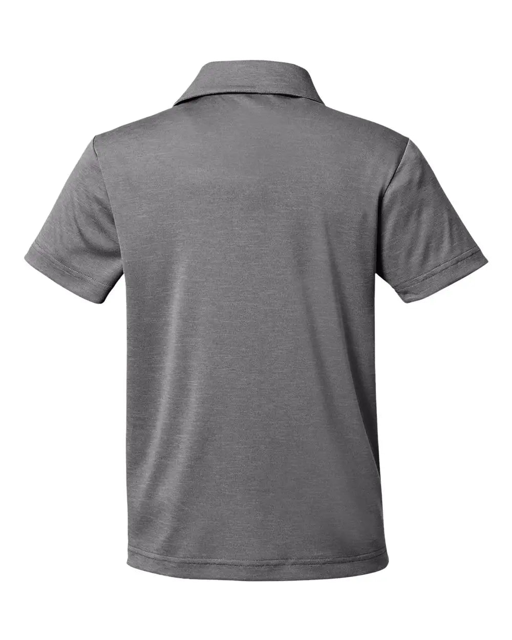Team 365 Tt51hy Youth Zone Sonic Heather Performance Polo - Dark Grey