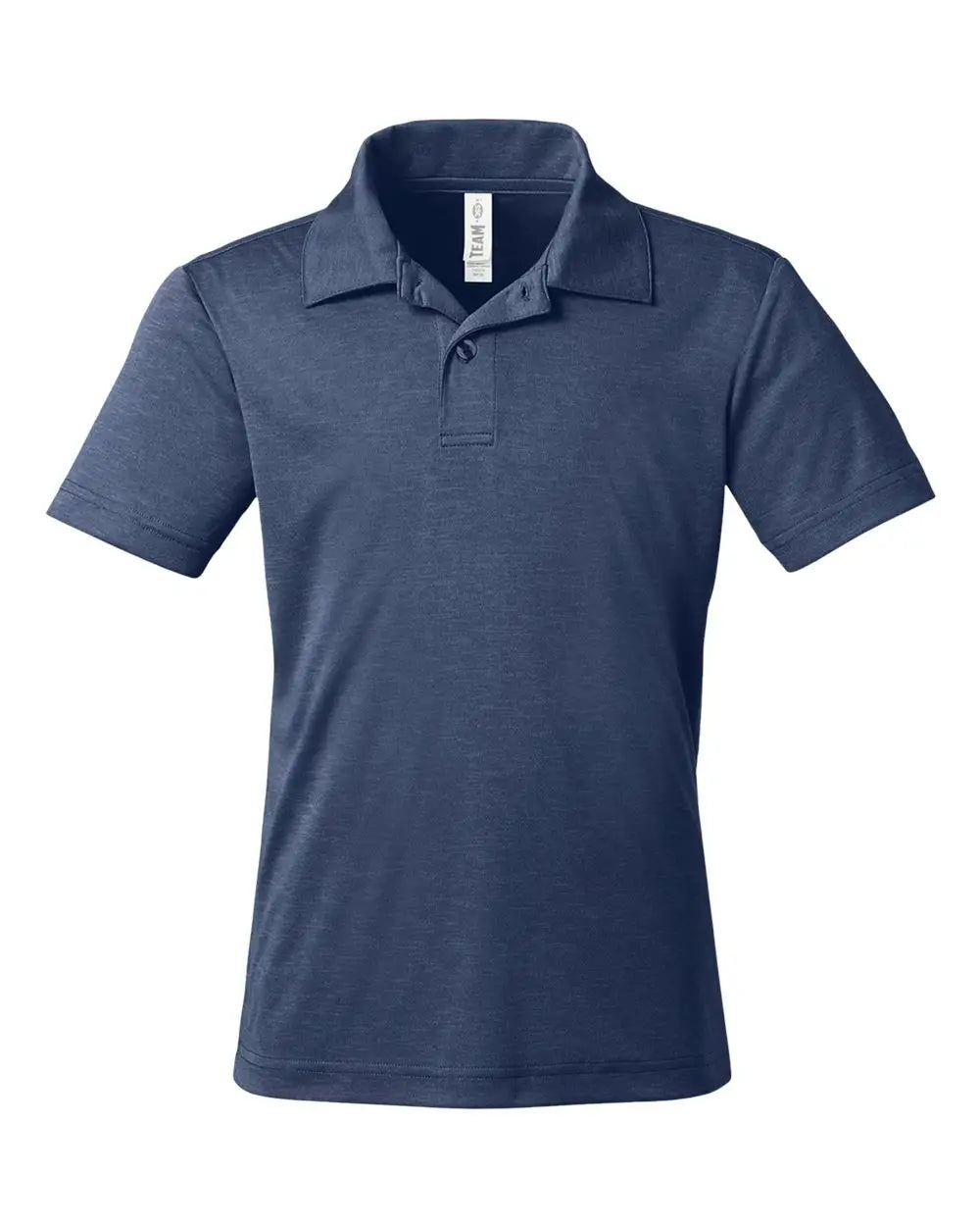Team 365 Tt51hy Youth Zone Sonic Heather Performance Polo - Sport Dark Navy - Sp Dark Navy Hth / s