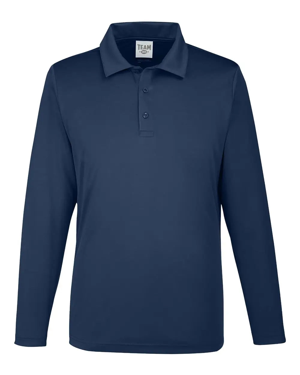 Team 365 Tt51l Men’s Zone Performance Long Sleeve Polo - Sport Dark Navy - Xs