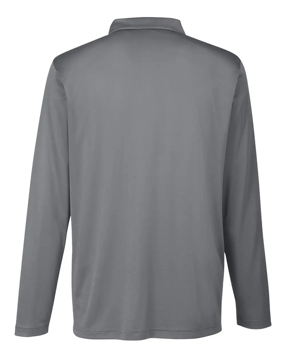 Team 365 Tt51l Men’s Zone Performance Long Sleeve Polo - Sport Graphite