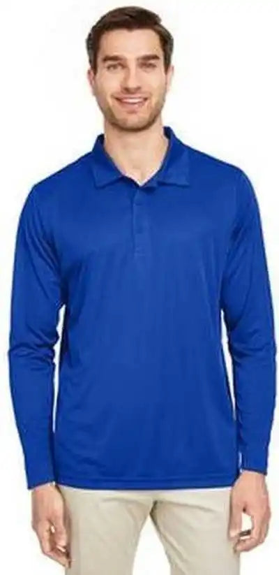 Team 365 Tt51l Men’s Zone Performance Long Sleeve Polo - Sport Royal