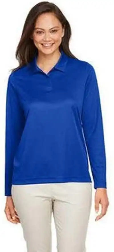 Team 365 Tt51lw Ladies’ Zone Performance Long Sleeve Polo Sport Royal