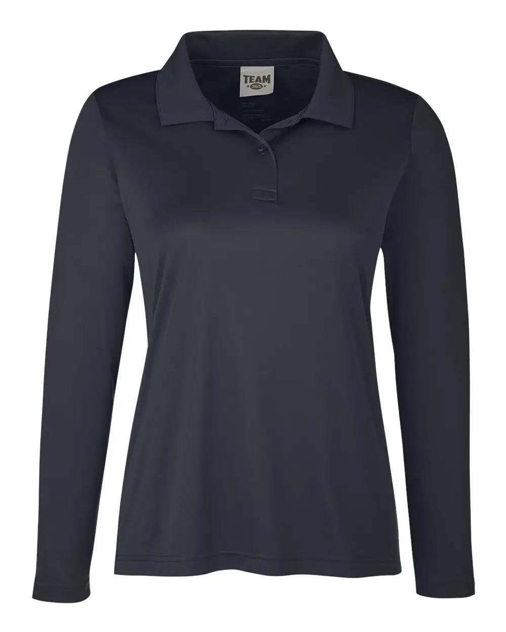 Team 365 Tt51lw Women’s Zone Performance Long Sleeve Polo - Black - Xs