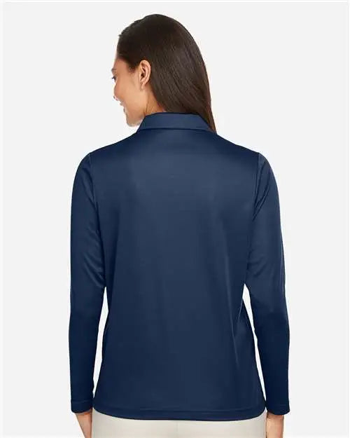 Team 365 Tt51lw Women’s Zone Performance Long Sleeve Polo - Sport Dark Navy