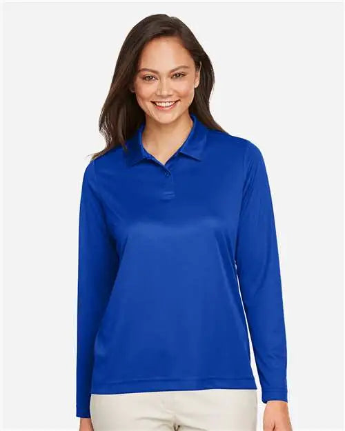 Team 365 Tt51lw Women’s Zone Performance Long Sleeve Polo - Sport Royal