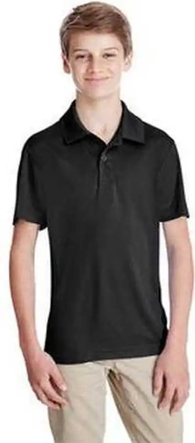 Team 365 Tt51y Youth Zone Performance Polo Black