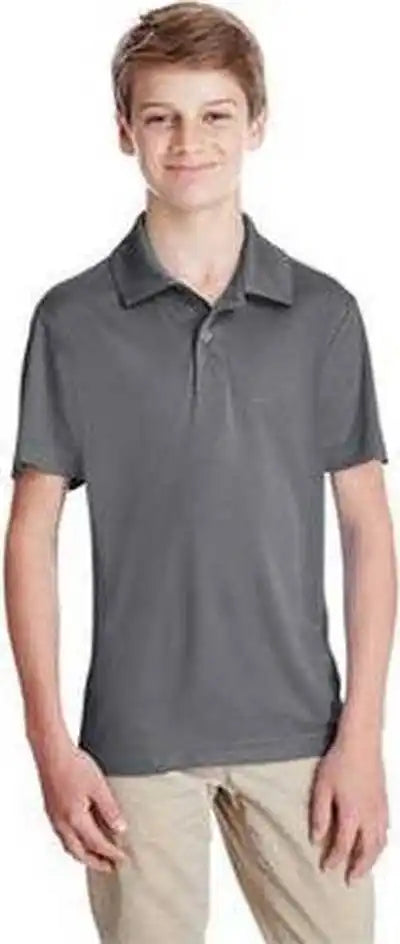 Team 365 Tt51y Youth Zone Performance Polo Sport Graphite