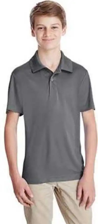 Team 365 Tt51y Youth Zone Performance Polo Sport Graphite