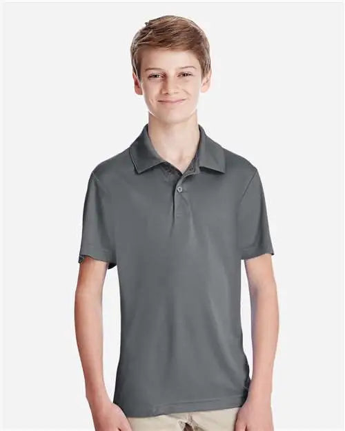 Team 365 Tt51y Youth Zone Performance Polo - Sport Graphite - Dark Gray / s