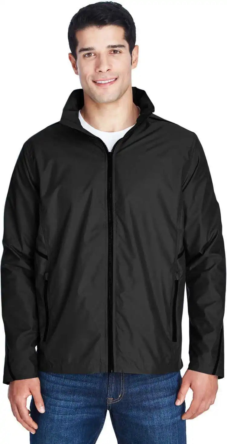 Team 365 Tt70 Adult Conquest Jacket with Mesh Lining Black