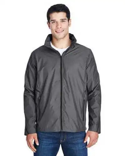 Team 365 Tt70 Adult Conquest Jacket with Mesh Lining - Sport Graphite