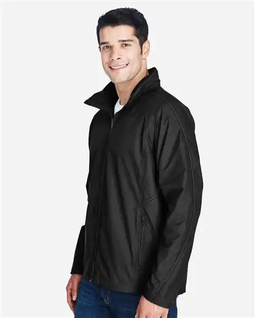 Team 365 Tt70 Unisex Conquest Jacket with Mesh Lining - Black