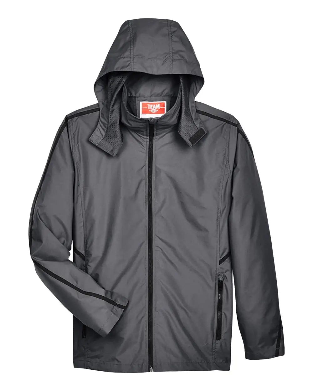 Team 365 Tt70 Unisex Conquest Jacket with Mesh Lining - Sport Graphite - Dark Gray / Xs