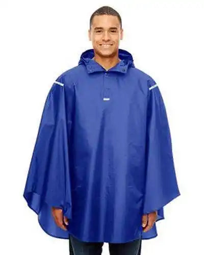 Team 365 Tt71 Adult Zone Protect Packable Poncho - Sport Royal - one Size Fits Most