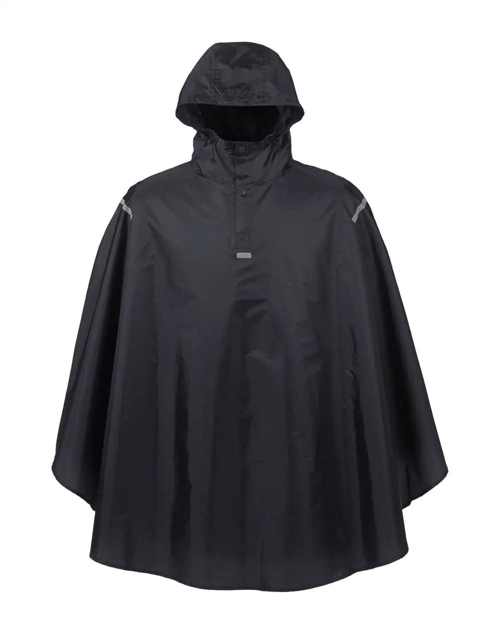 Team 365 Tt71 Unisex Zone Protect Packable Poncho - Black - one Size Fits Most