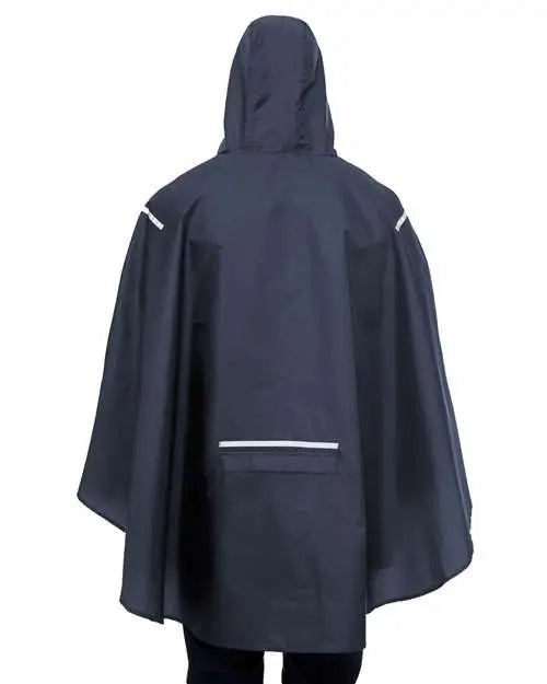 Team 365 Tt71 Unisex Zone Protect Packable Poncho - Sport Dark Navy - one Size Fits Most