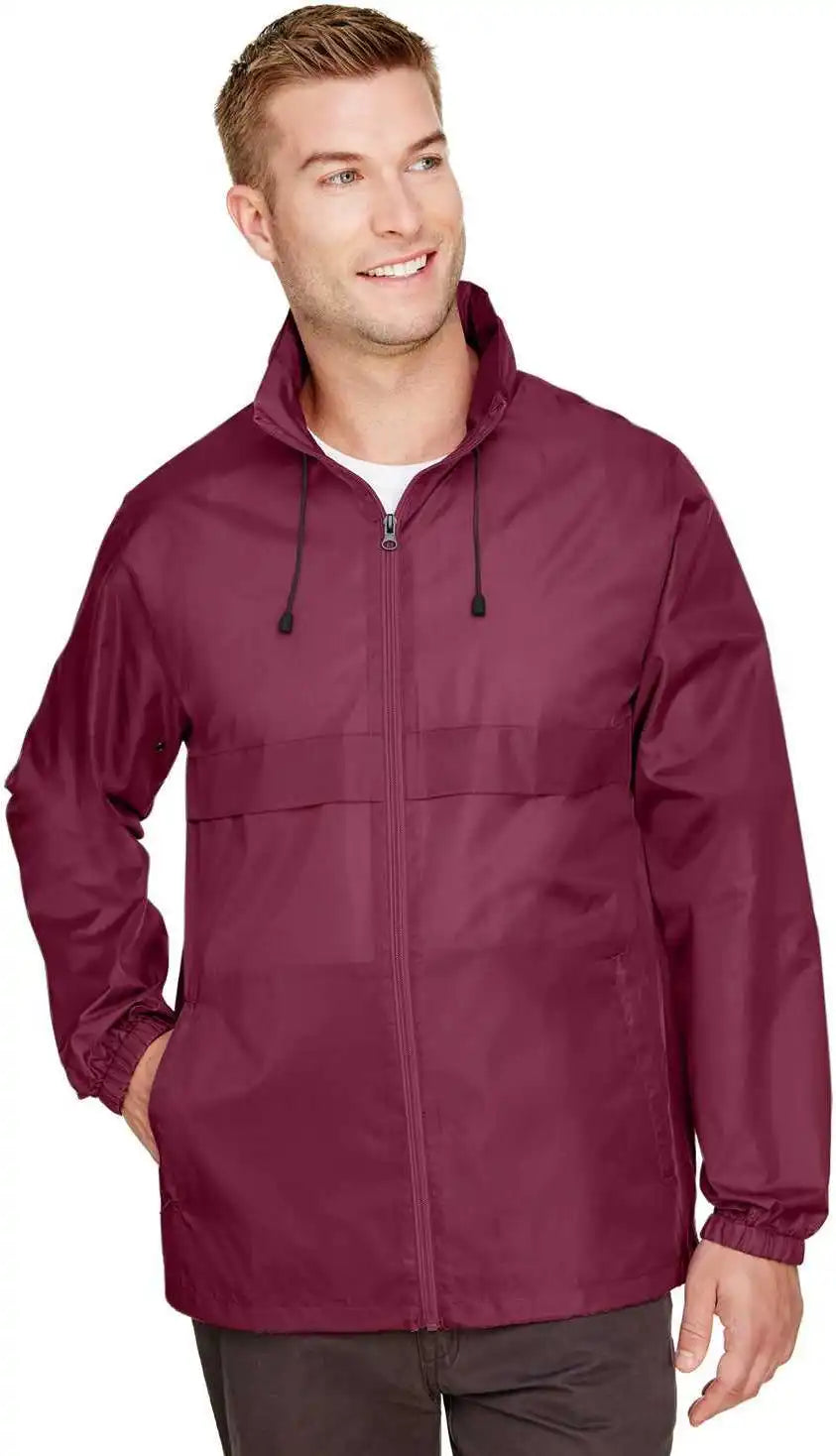 Team 365 Tt73 Adult Zone Protect Lightweight Jacket - Sport Maroon