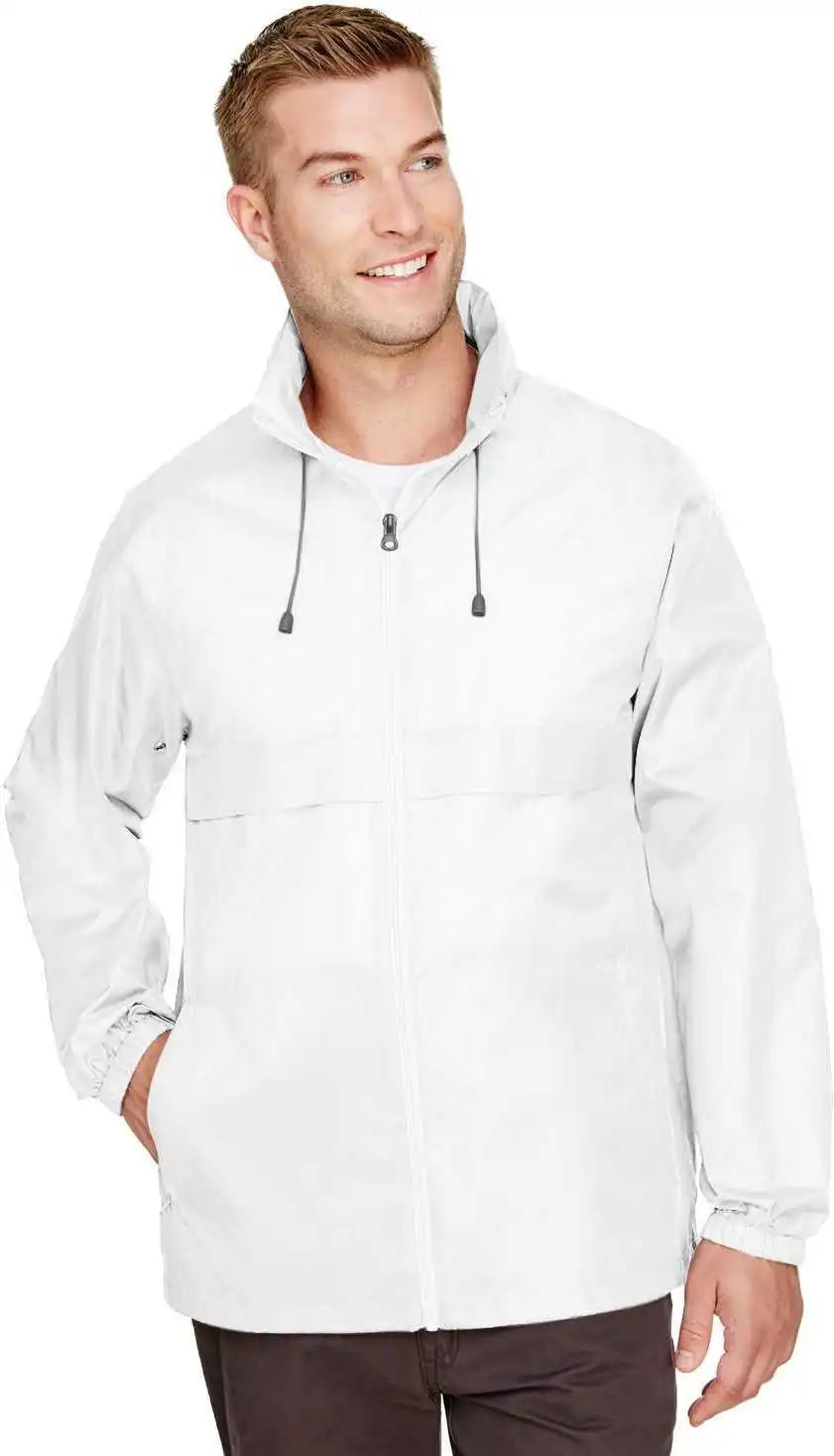 Team 365 Tt73 Adult Zone Protect Lightweight Jacket - White