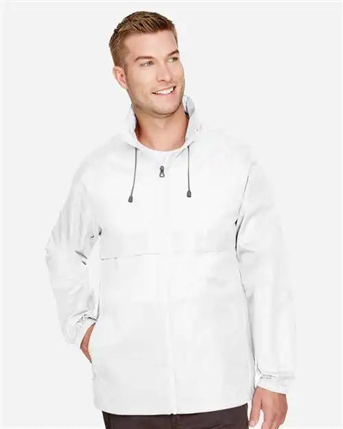 Team 365 Tt73 Unisex Zone Protect Lightweight Jacket - White