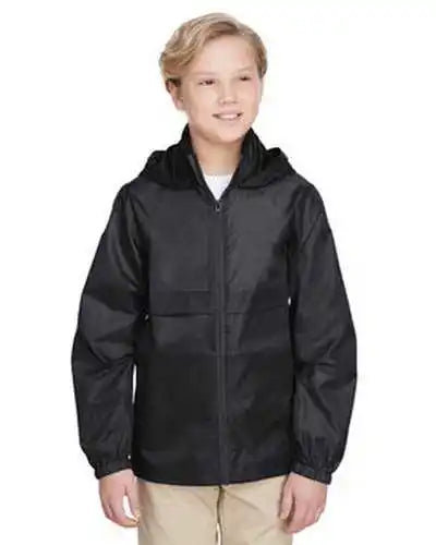 Team 365 Tt73y Youth Zone Protect Lightweight Jacket - Black