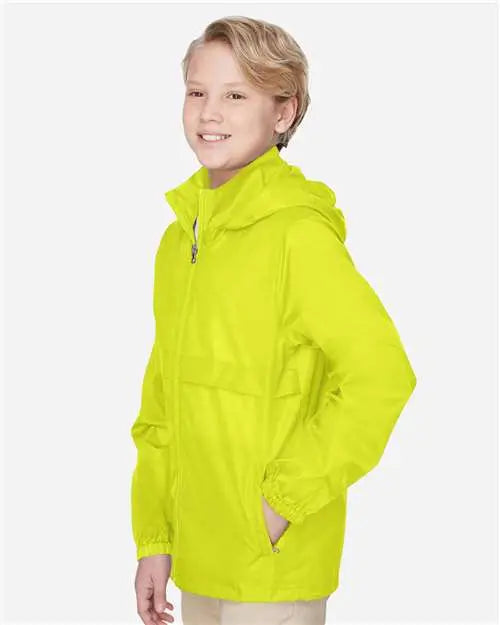 Team 365 Tt73y Youth Zone Protect Lightweight Jacket - Safety Yellow