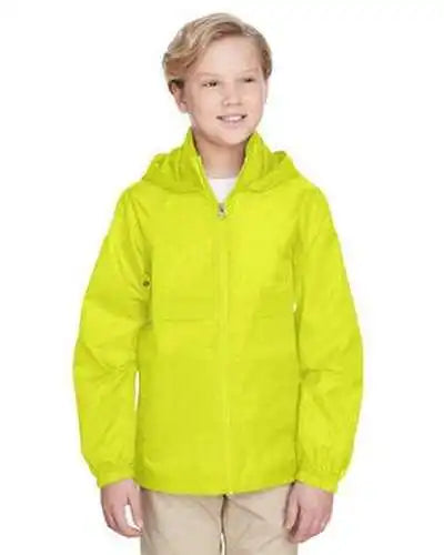 Team 365 Tt73y Youth Zone Protect Lightweight Jacket - Safety Yellow