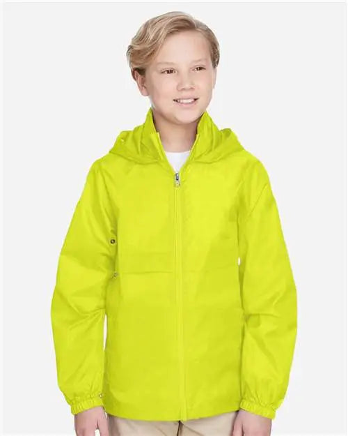 Team 365 Tt73y Youth Zone Protect Lightweight Jacket - Safety Yellow
