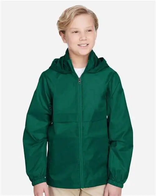Team 365 Tt73y Youth Zone Protect Lightweight Jacket - Sport Forest
