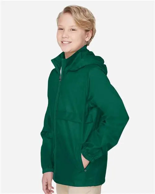 Team 365 Tt73y Youth Zone Protect Lightweight Jacket - Sport Forest