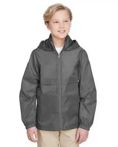 Team 365 Tt73y Youth Zone Protect Lightweight Jacket - Sport Graphite