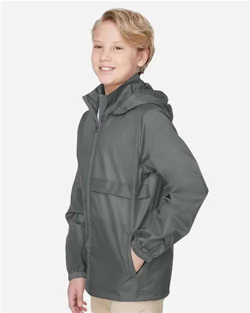 Team 365 Tt73y Youth Zone Protect Lightweight Jacket - Sport Graphite