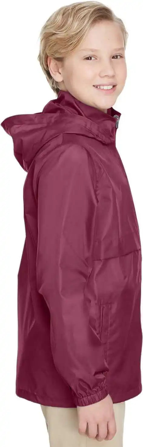 Team 365 Tt73y Youth Zone Protect Lightweight Jacket - Sport Maroon