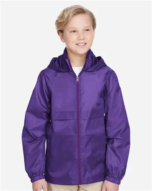 Team 365 Tt73y Youth Zone Protect Lightweight Jacket - Sport Purple