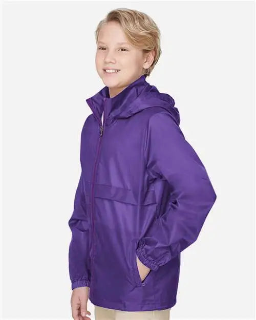 Team 365 Tt73y Youth Zone Protect Lightweight Jacket - Sport Purple