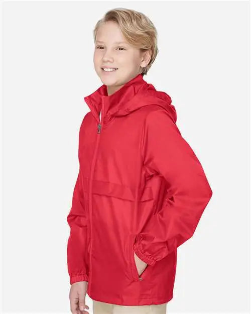 Team 365 Tt73y Youth Zone Protect Lightweight Jacket - Sport Red