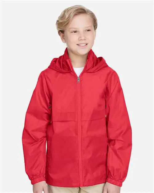 Team 365 Tt73y Youth Zone Protect Lightweight Jacket - Sport Red