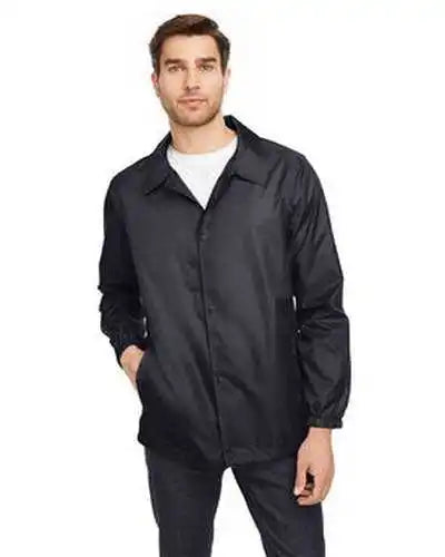 Team 365 Tt75 Adult Zone Protect Coaches Jacket Black