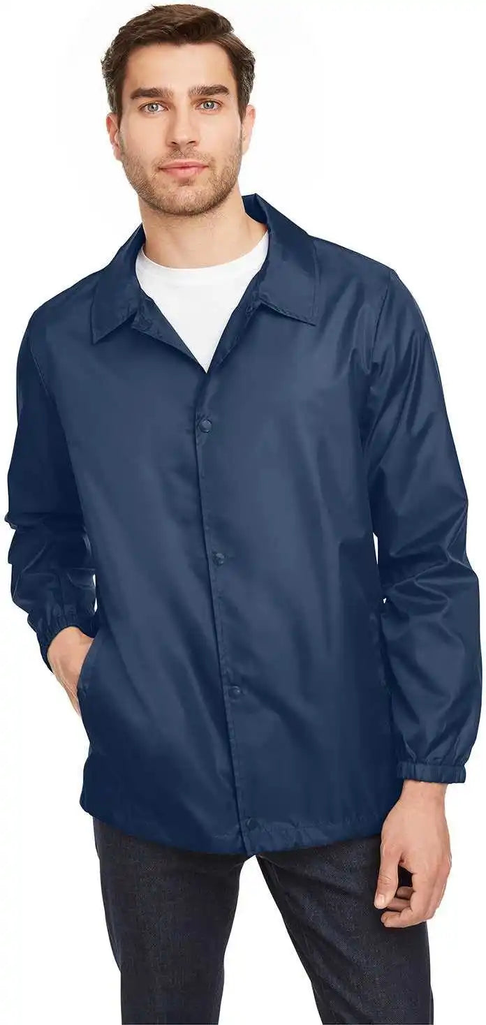 Team 365 Tt75 Adult Zone Protect Coaches Jacket - Sport Dark Navy
