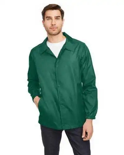 Team 365 Tt75 Adult Zone Protect Coaches Jacket - Sport Forest