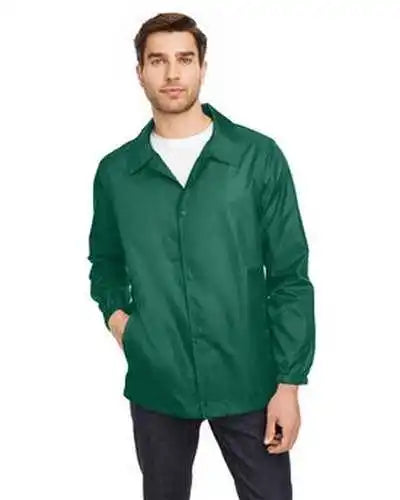 Team 365 Tt75 Adult Zone Protect Coaches Jacket - Sport Forest