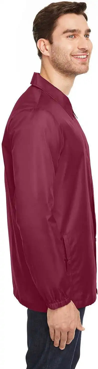 Team 365 Tt75 Adult Zone Protect Coaches Jacket - Sport Maroon