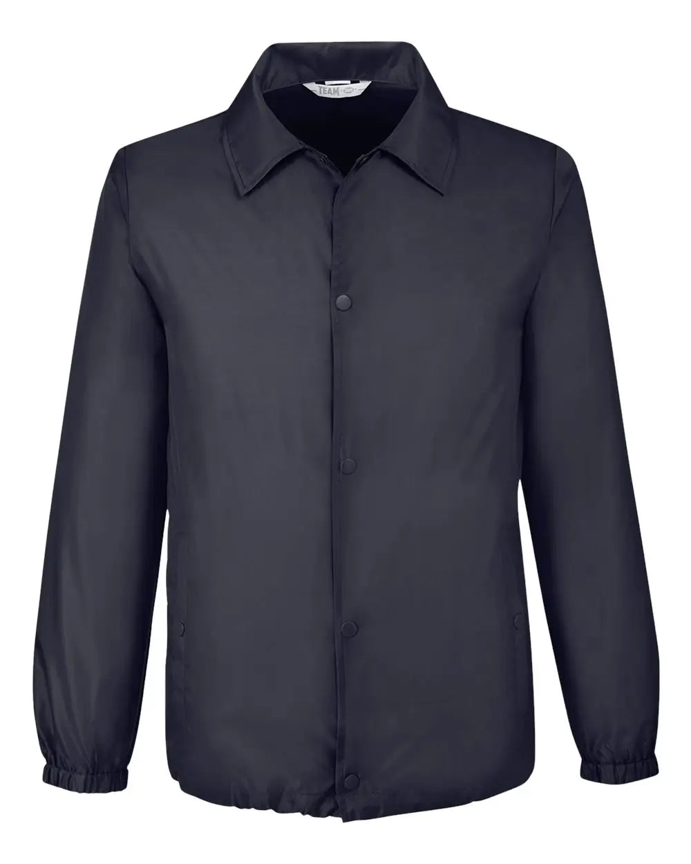 Team 365 Tt75 Unisex Zone Protect Coaches Jacket - Black