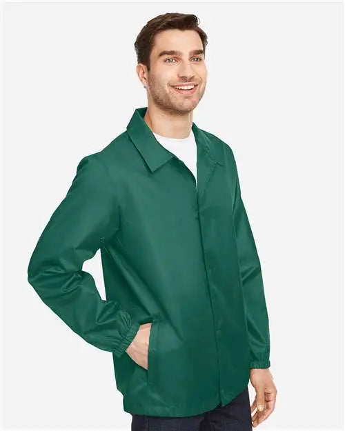 Team 365 Tt75 Unisex Zone Protect Coaches Jacket - Sport Forest