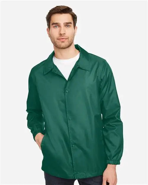 Team 365 Tt75 Unisex Zone Protect Coaches Jacket - Sport Forest
