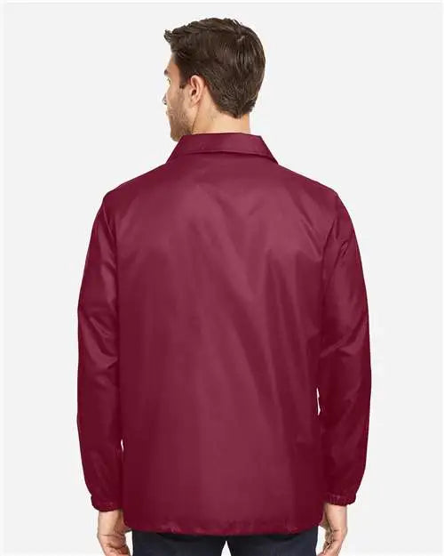 Team 365 Tt75 Unisex Zone Protect Coaches Jacket - Sport Maroon
