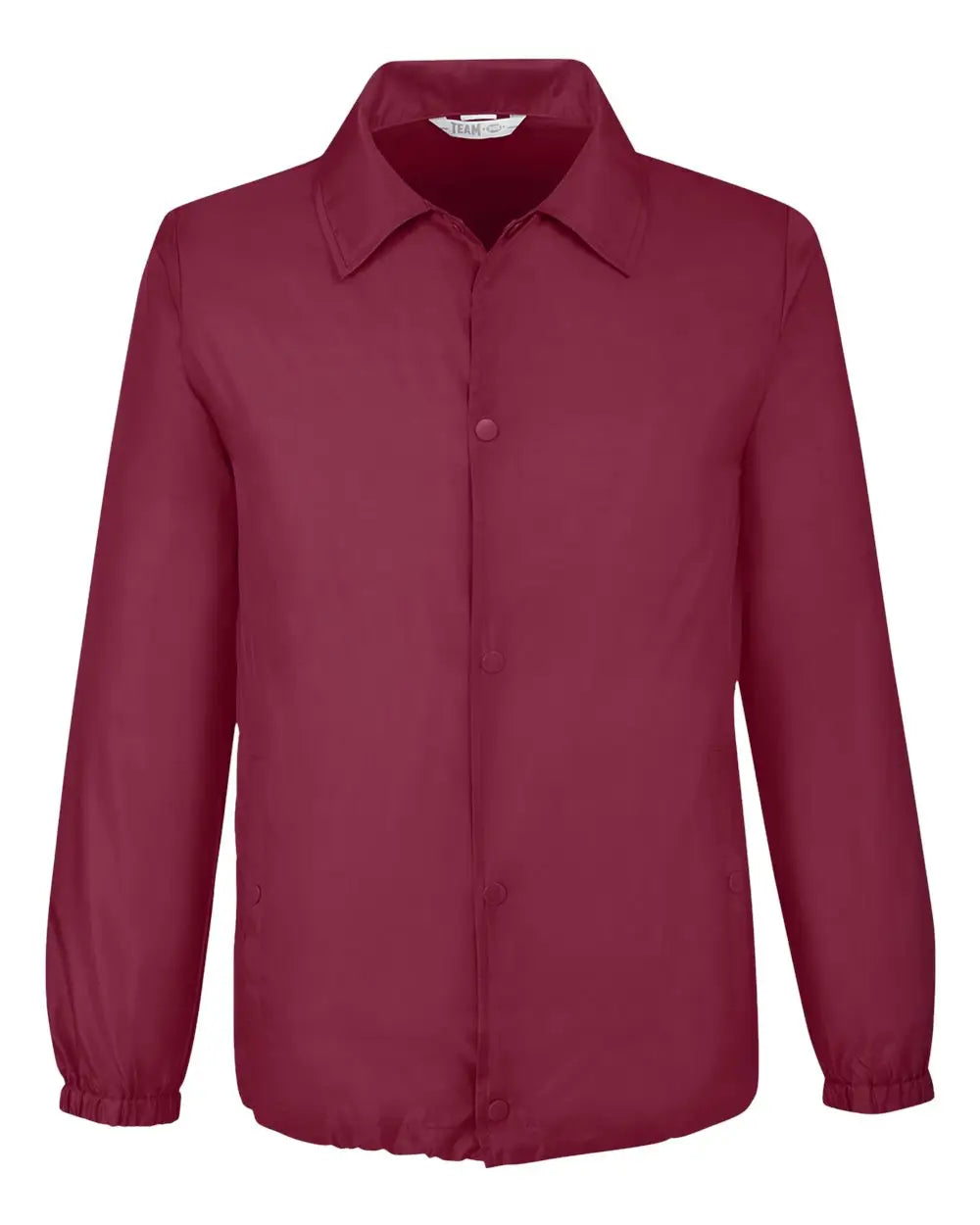 Team 365 Tt75 Unisex Zone Protect Coaches Jacket - Sport Maroon