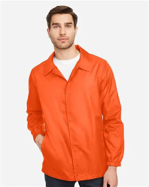 Team 365 Tt75 Unisex Zone Protect Coaches Jacket - Sport Orange