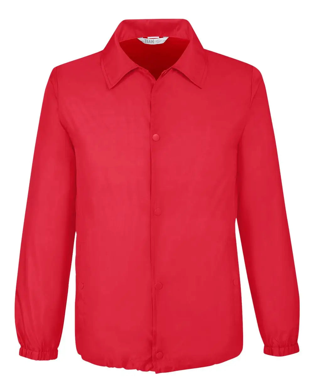 Team 365 Tt75 Unisex Zone Protect Coaches Jacket - Sport Red