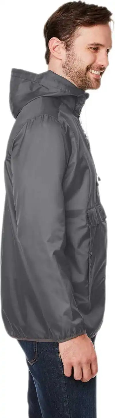 Team 365 Tt77 Adult Zone Protect Packable Anorak Jacket Sport Graphite